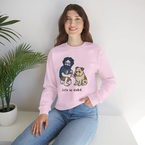 Grateful Dead - Jerry and Frank Are Sharin' | Life is dead. Crewneck Sweatshirt - StealieShop